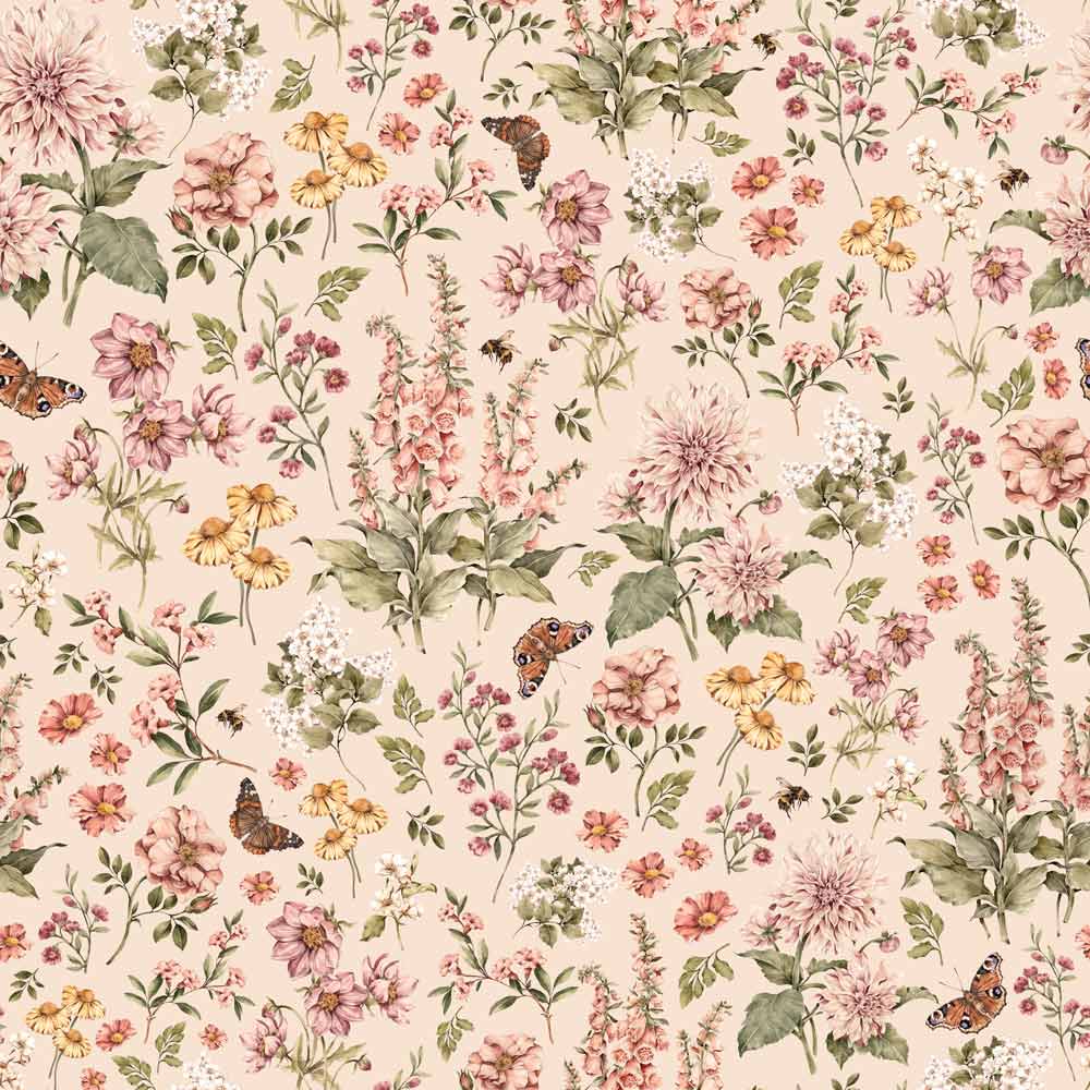 Wallpaper - Floral Countryside - Le Petit Marché Home Furniture
