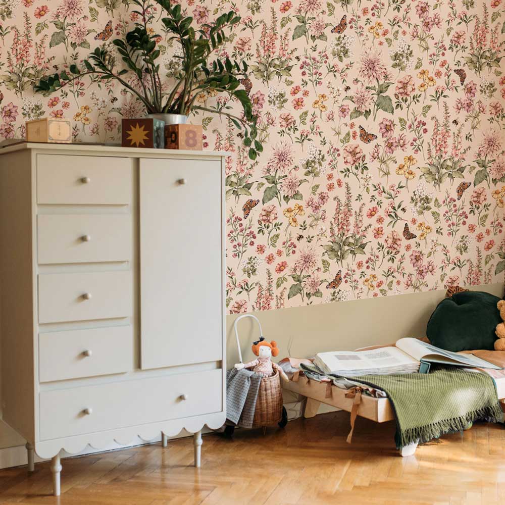Wallpaper - Floral Countryside - Le Petit Marché Home Furniture
