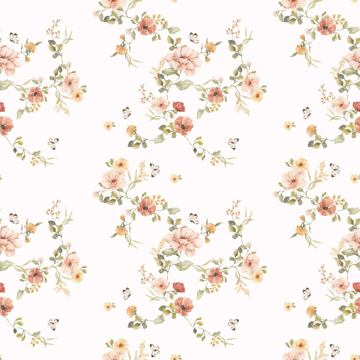 Wallpaper - Floral Vintage - Le Petit Marché Home Furniture