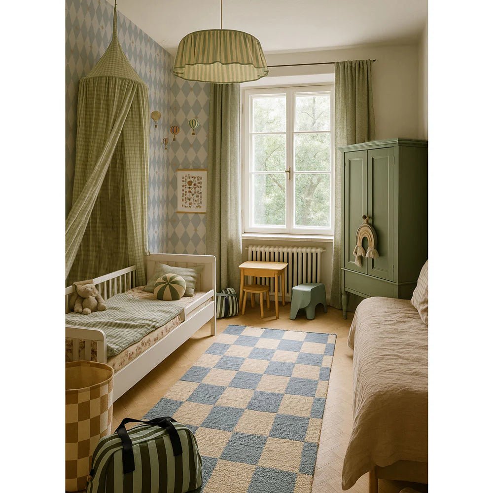 Wallpaper - French Diamonds with Stars - Le Petit Marché Home Furniture