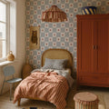 Wallpaper - French Hearts Check - Le Petit Marché Home Furniture