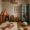 Wallpaper - French Hearts Stripes - Le Petit Marché Home Furniture