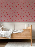 Wallpaper - Hearts on Pink - Le Petit Marché Home Furniture