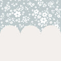 Wallpaper - Lace Meadow Blue and Milky - Le Petit Marché Home Furniture