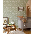 Wallpaper - Lace Meadow Green - Le Petit Marché Home Furniture