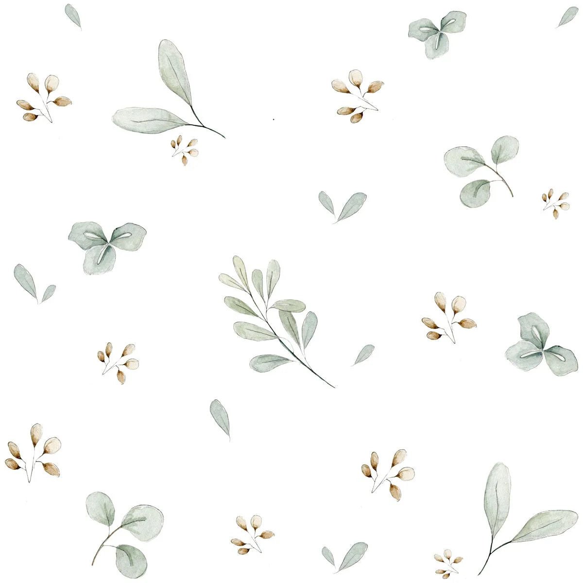 Wallpaper - Leaves Minimini Wallpaper / Return to Innocence - Le Petit Marché Home Furniture