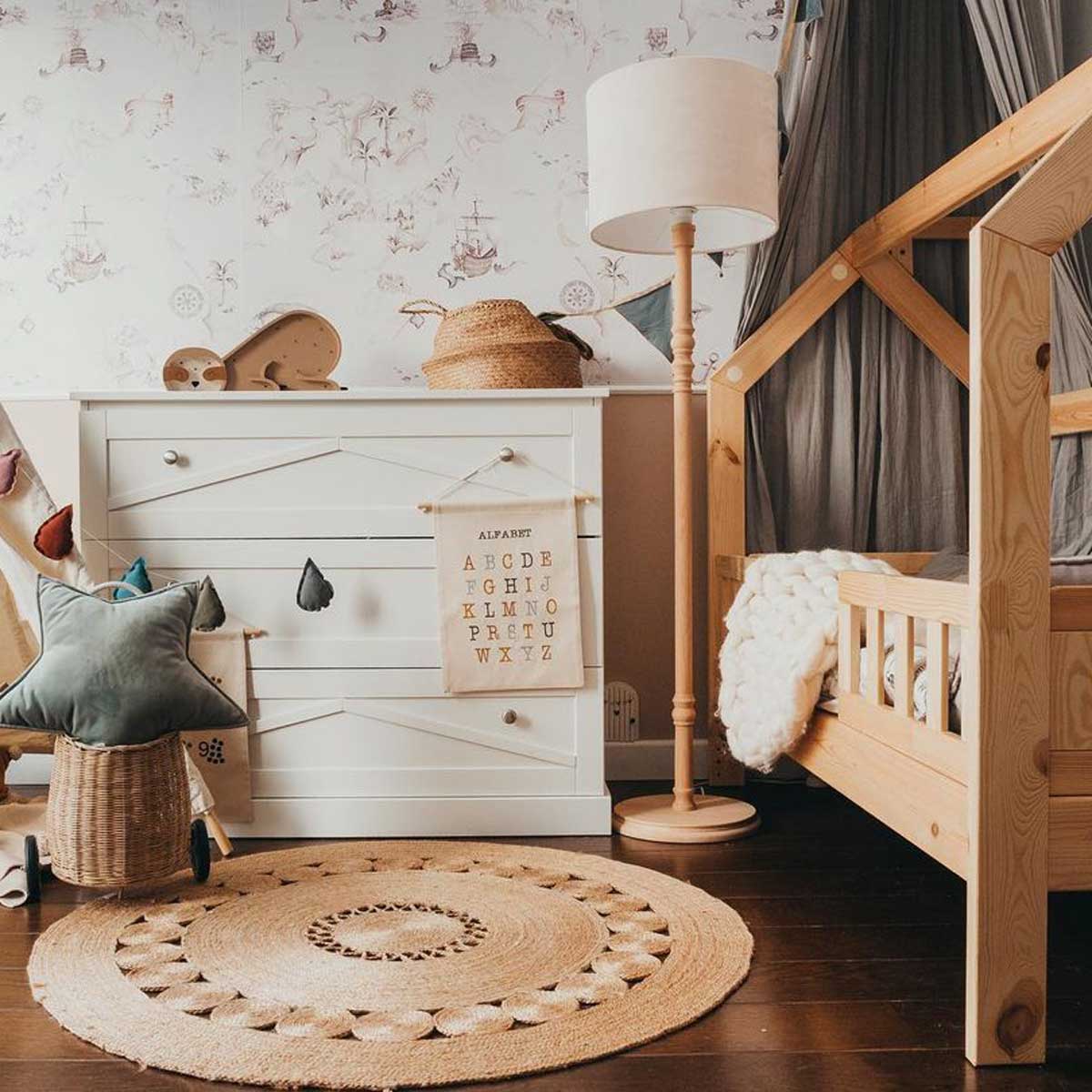 Wallpaper - Map Stories From The Sea Color - Le Petit Marché Home Furniture