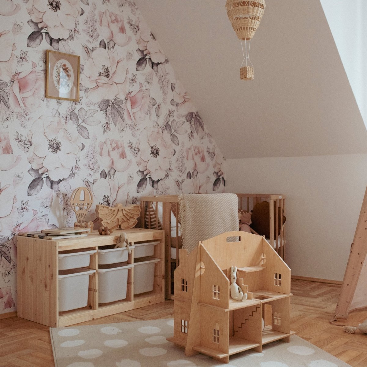 Wallpaper - Pink Garden - Le Petit Marché Home Furniture