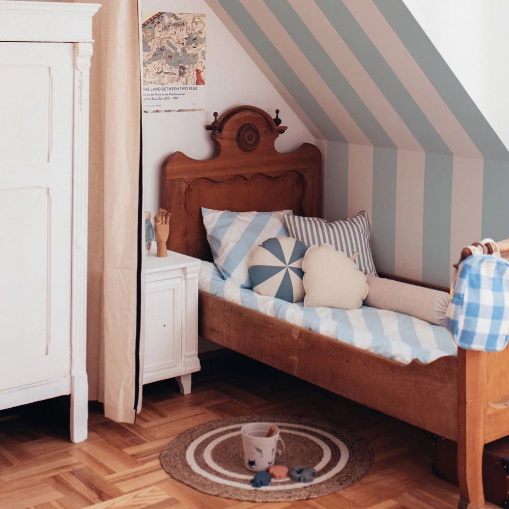 Wallpaper - Portofino Stripes Blue - Le Petit Marché Home Furniture