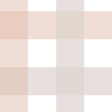 Wallpaper - Provence Check Beige Pink Big - Le Petit Marché Home Furniture