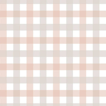 Wallpaper - Provence Check Beige Pink Small - Le Petit Marché Home Furniture
