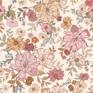 Wallpaper - Rainbow Flowers - Le Petit Marché Home Furniture