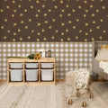 Wallpaper - Rustic Garden Brown - Le Petit Marché Home Furniture