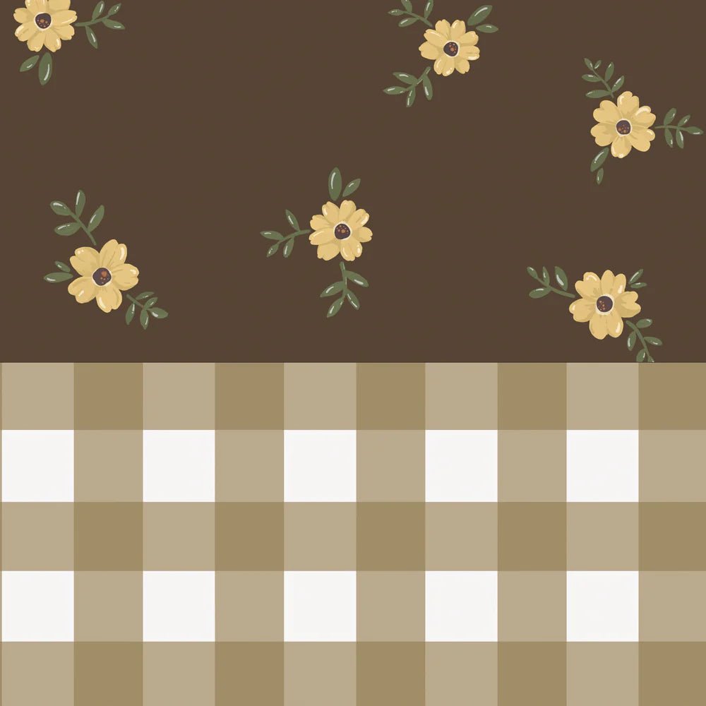 Wallpaper - Rustic Garden Brown - Le Petit Marché Home Furniture