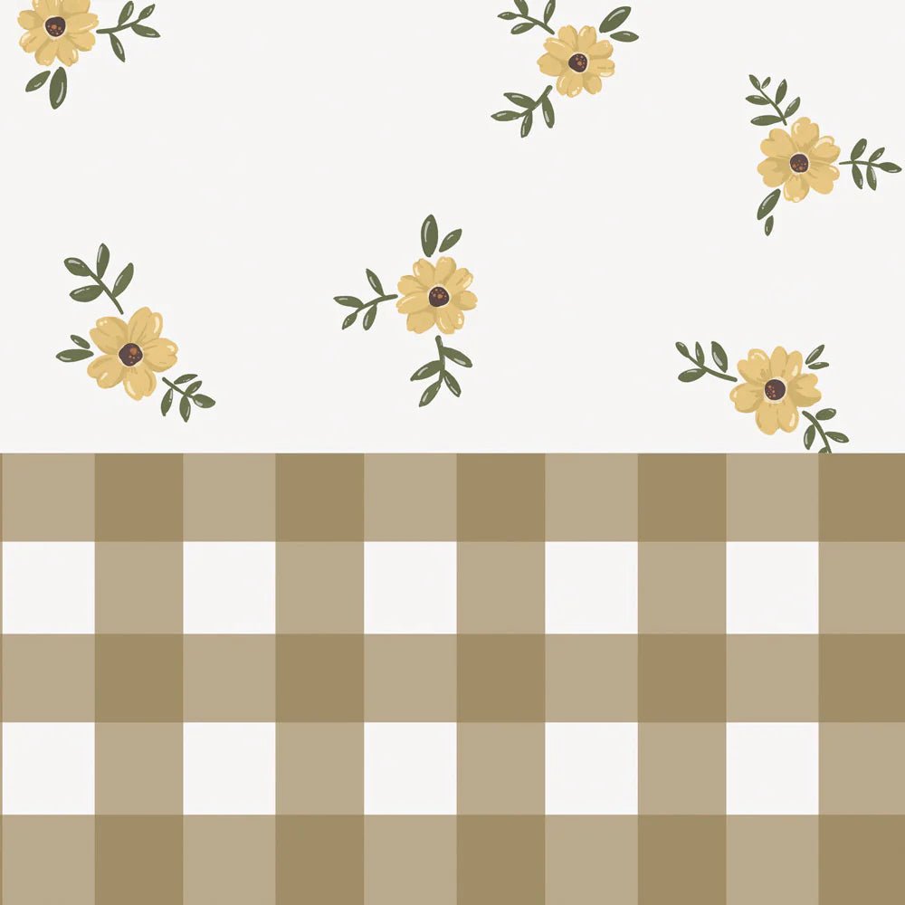 Wallpaper - Rustic Garden White - Le Petit Marché Home Furniture