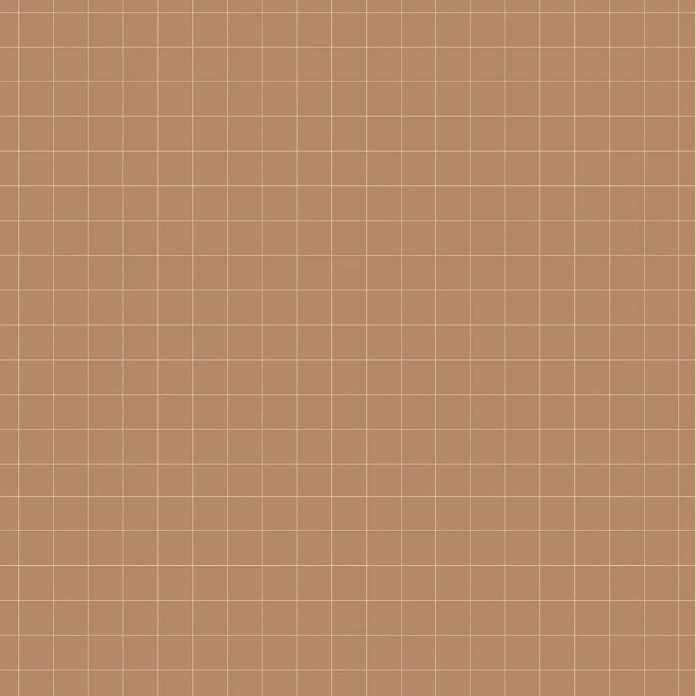 Wallpaper - Simple Check Pattern Small Cinnamon - Le Petit Marché Home Furniture