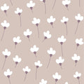 Wallpaper - Simple Daisies on Powder Pink - Le Petit Marché Home Furniture