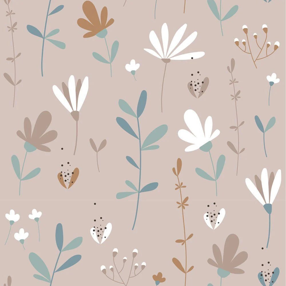Wallpaper - Simple Scandinavian Spring Meadow - Le Petit Marché Home Furniture