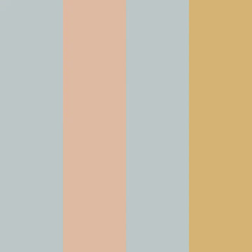 Wallpaper - Stripes Blue Salmon Yellow - Le Petit Marché Home Furniture