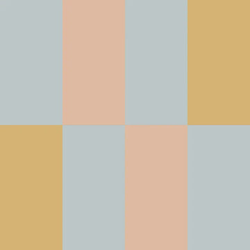 Wallpaper - Stripes Blue Salmon Yellow Upside Down - Le Petit Marché Home Furniture
