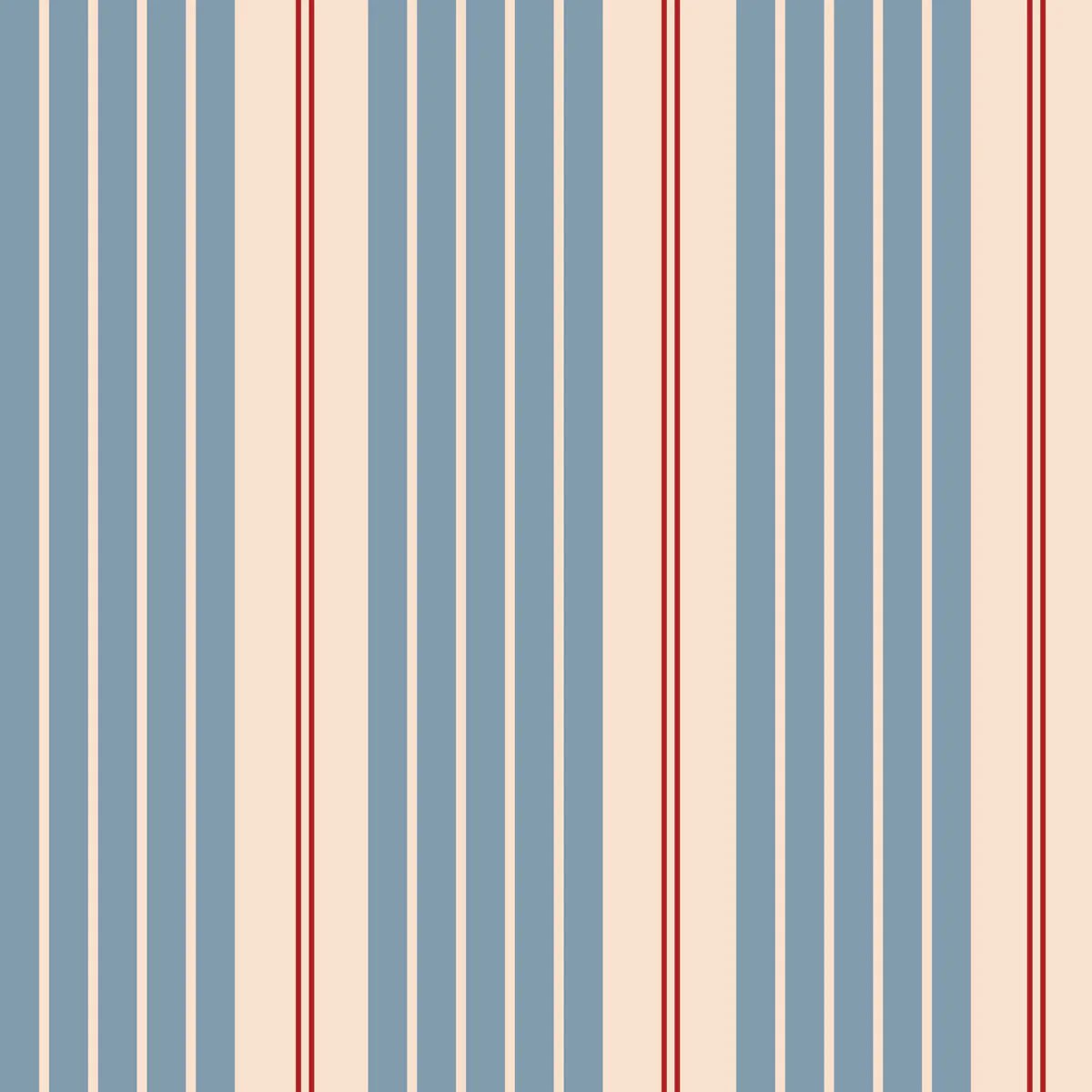 Wallpaper - Stripes Classic Blue - Le Petit Marché Home Furniture