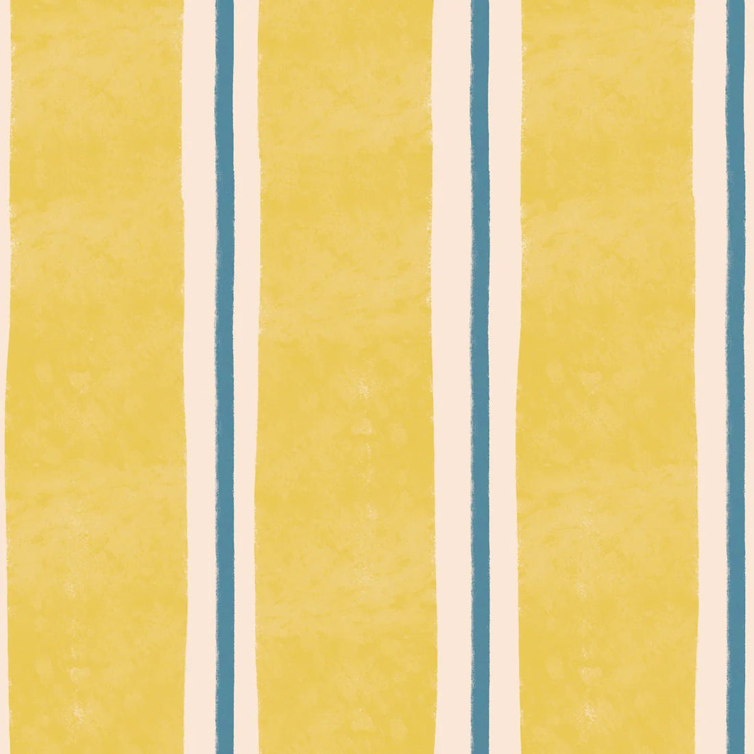 Wallpaper - Stripes Draw Yellow Blue - Le Petit Marché Home Furniture
