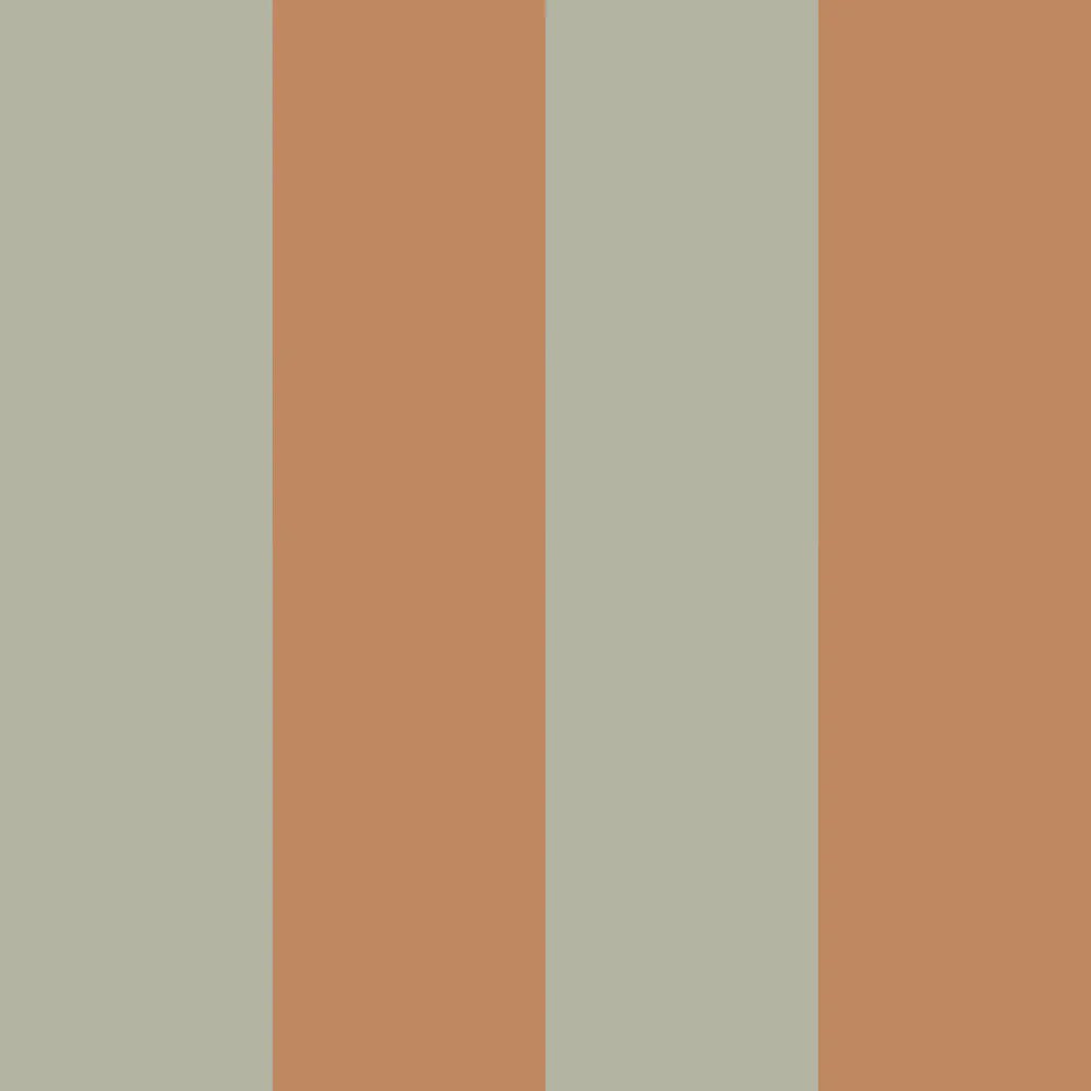 Wallpaper - Stripes Green Brown - Le Petit Marché Home Furniture
