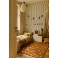 Wallpaper - Stripes Nostalgia Beige Blue Vintage - Le Petit Marché Home Furniture