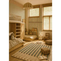 Wallpaper - Stripes Nostalgia Green Vintage - Le Petit Marché Home Furniture
