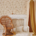 Wallpaper - Subtle Beige Leaves - Le Petit Marché Home Furniture