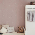 Wallpaper - Swallows on Pink - Le Petit Marché Home Furniture