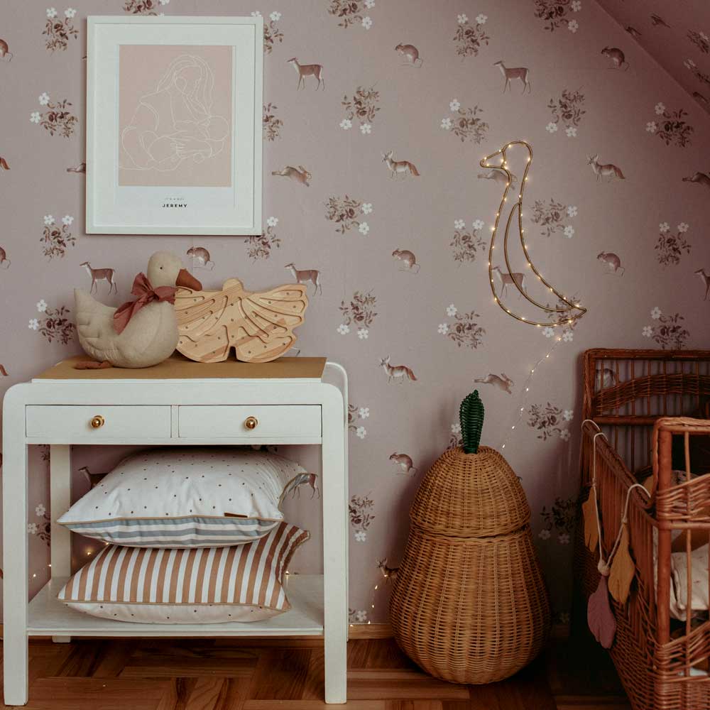 Wallpaper - Sweet Little Creatures - Le Petit Marché Home Furniture
