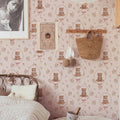 Wallpaper - Teddy Bears and Flowers - Le Petit Marché Home Furniture