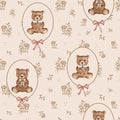 Wallpaper - Teddy Bears and Flowers - Le Petit Marché Home Furniture