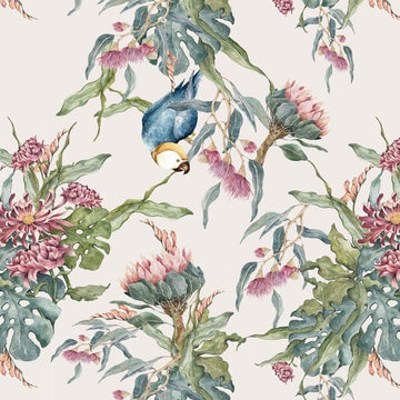 Wallpaper - Tropical Parrots - Le Petit Marché Home Furniture