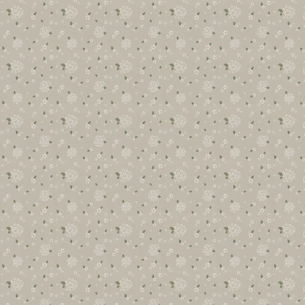 Wallpaper - White Bouquets - Le Petit Marché Home Furniture