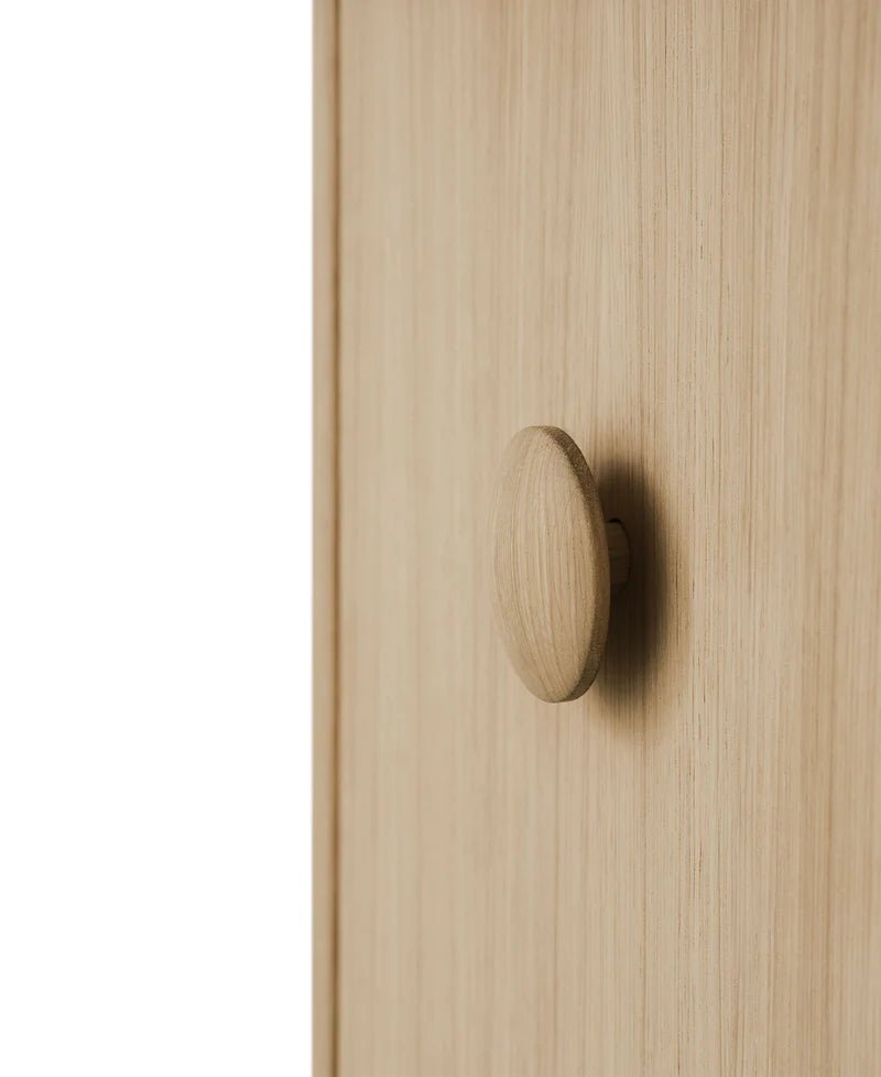 Wood Dresser 3 Drawers, Oak - Le Petit Marché Home Furniture