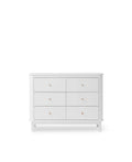 Wood Dresser 6 Drawers, White - Le Petit Marché Home Furniture