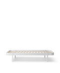 Wood Lounger Bed 120, White - Le Petit Marché Home Furniture