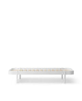 Wood Lounger Bed 90, White - Le Petit Marché Home Furniture