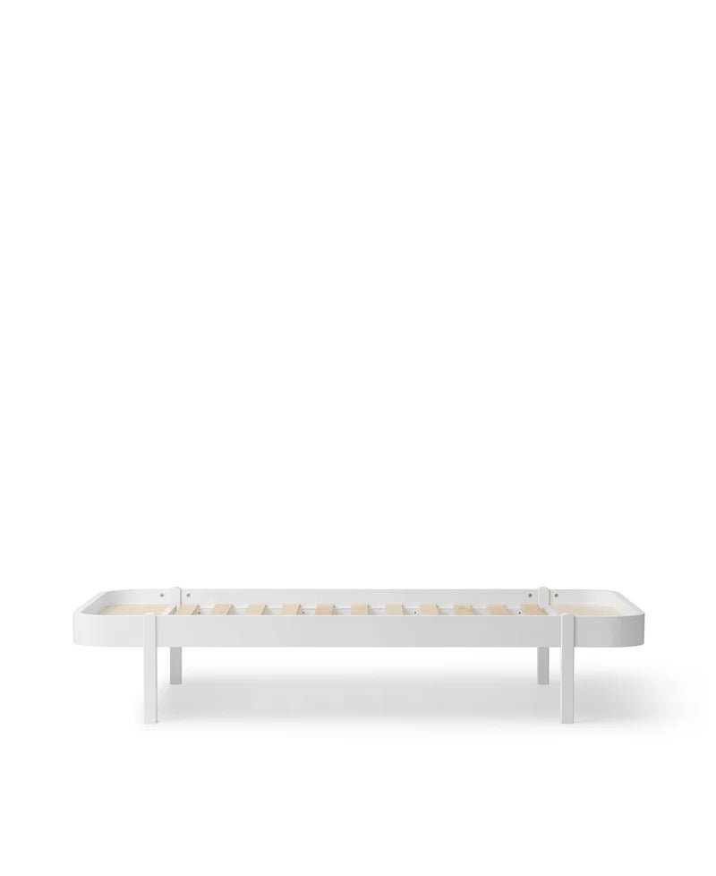 Wood Lounger Bed 90, White - Le Petit Marché Home Furniture