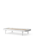 Wood Lounger Bed 90, White - Le Petit Marché Home Furniture