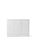 Wood Multi Cupboard 3 Doors, White - Le Petit Marché Home Furniture