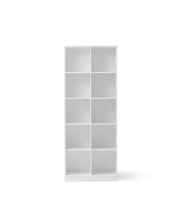 Wood Shelving Unit 2x5 with Base - Le Petit Marché Home Furniture