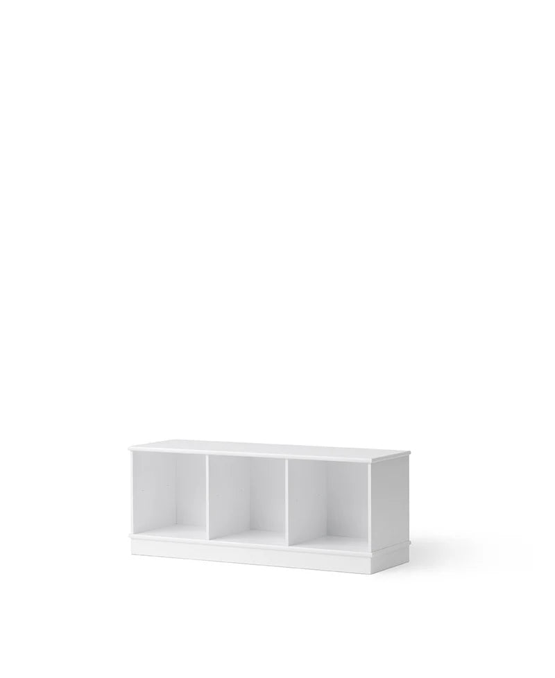 Wood Shelving Unit 3x1 w. Base - Le Petit Marché Home Furniture