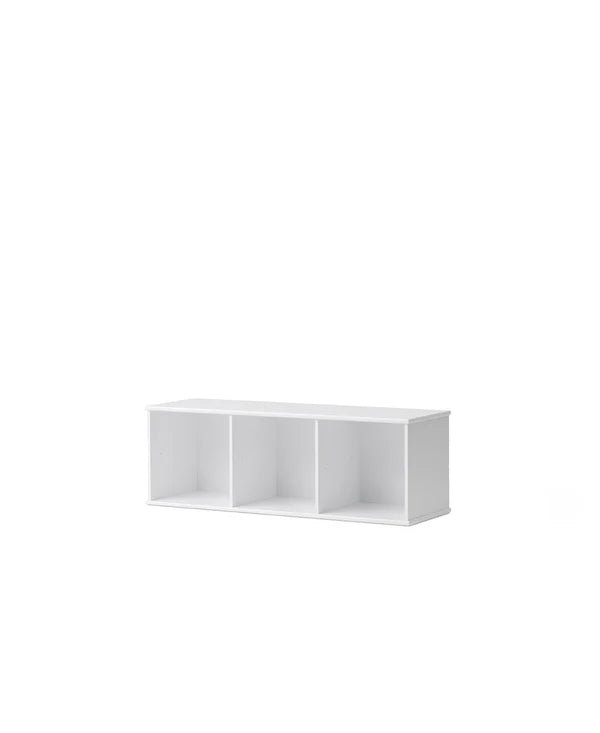 Wood Shelving Unit 3x1 w. Support - Le Petit Marché Home Furniture