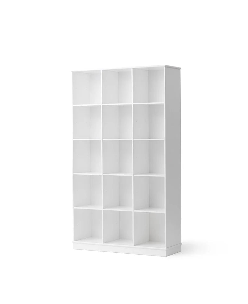 Wood Shelving Unit 3x5 with Base - Le Petit Marché Home Furniture