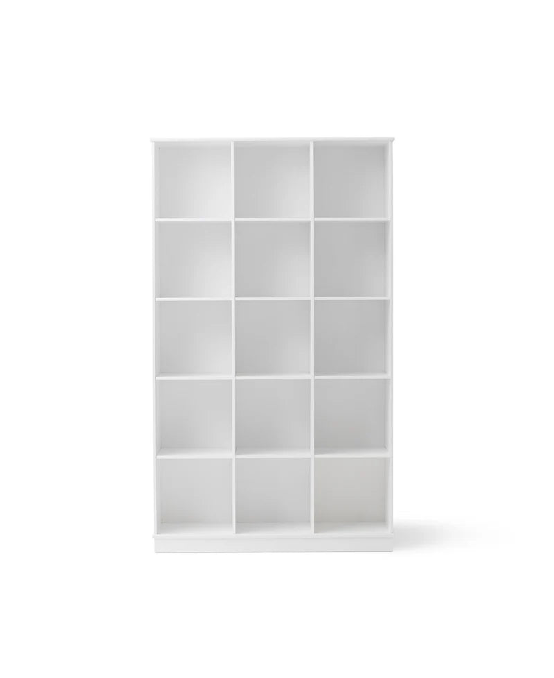Wood Shelving Unit 3x5 with Base - Le Petit Marché Home Furniture