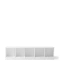 Wood Shelving Unit 5x1 with Base - Le Petit Marché Home Furniture