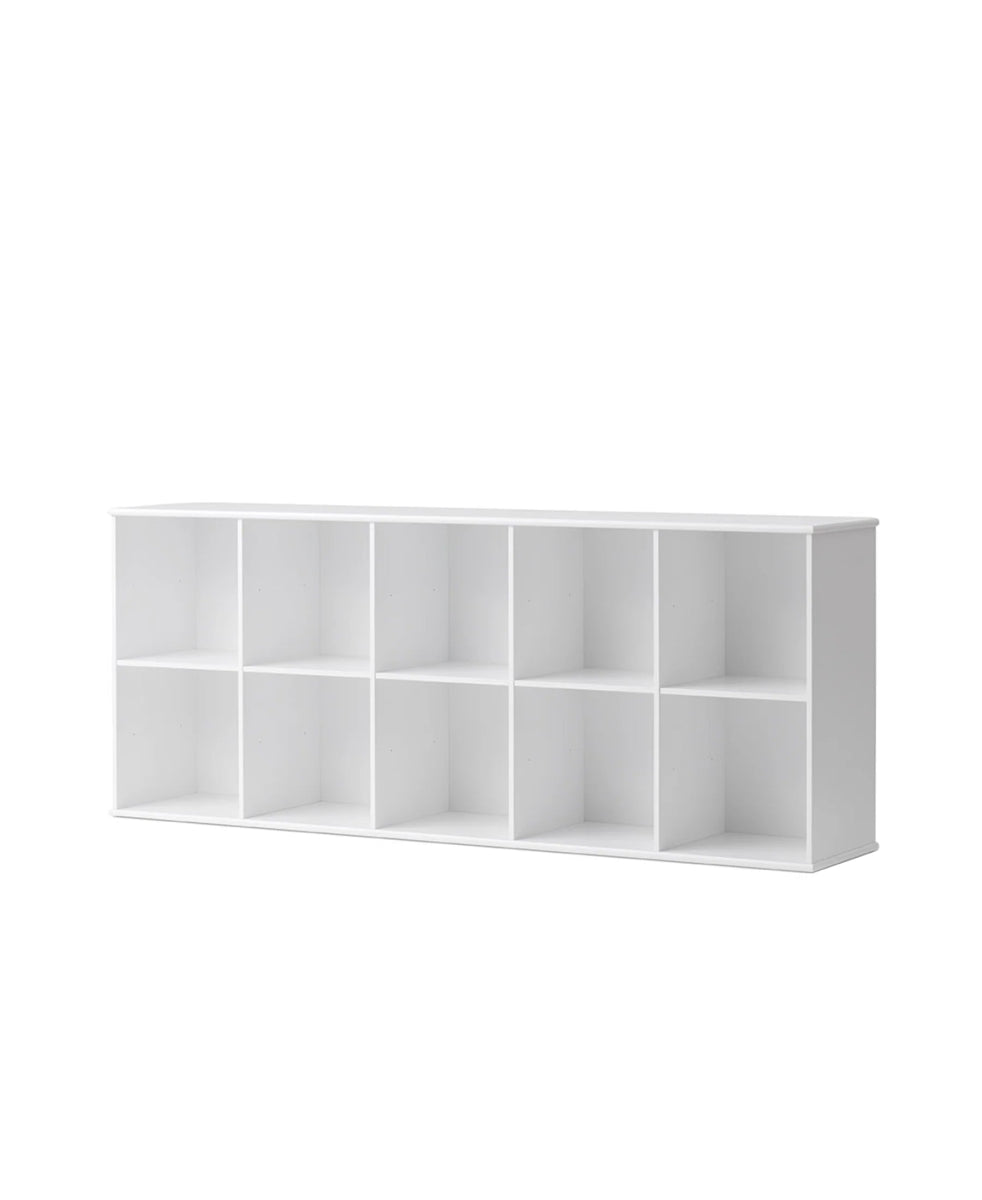 Wood Shelving Unit 5x2 w. Support - Le Petit Marché Home Furniture